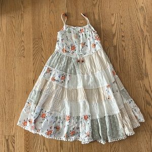 Patchwork Girls Sun Dress Maxi